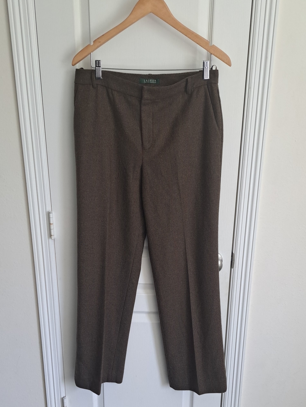 Lauren Ralph Lauren Women's Fine Merino Wool Tweed Dress Pants Size 10 Vintage